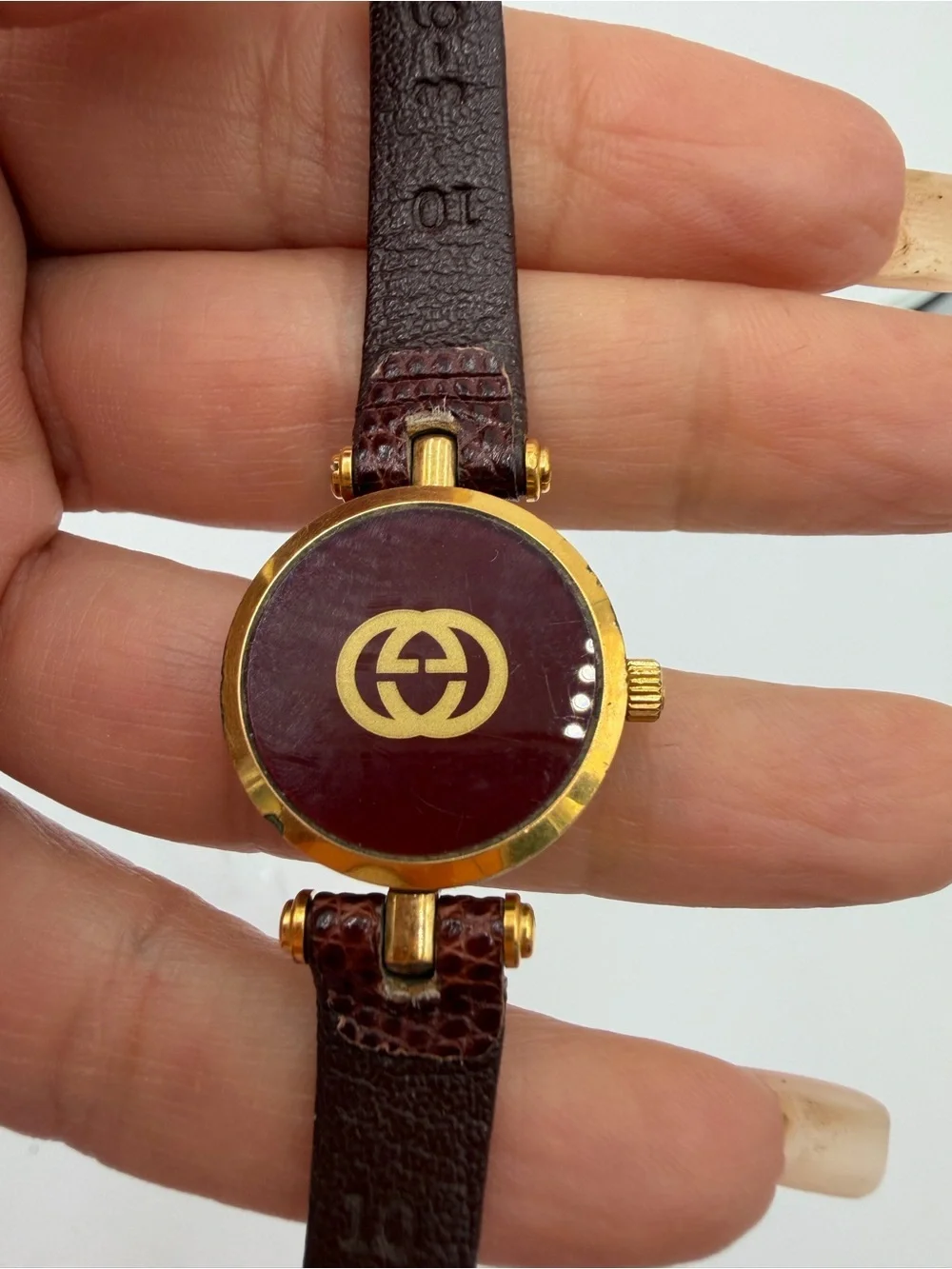 Vintage Gucci 2000L Sherry Web Stripe Watch